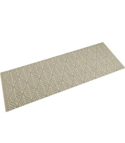Keukenmat wasbaar bladprint 60x180 cm fluweel