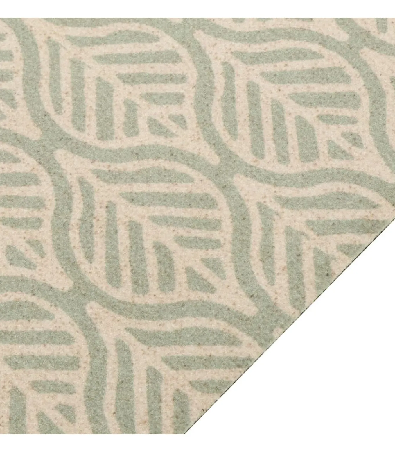 Keukenmat wasbaar bladprint 60x180 cm fluweel