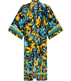 Kimono Robe Frangipani - Tealsun