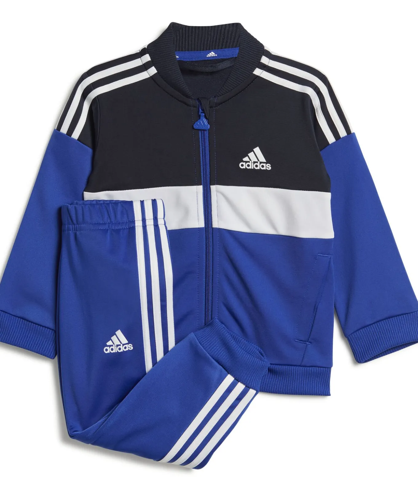 Kinder trainingspak met 3 glitterstrepen Tiberio