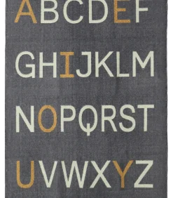 Kindtapijt in alfabet katoen