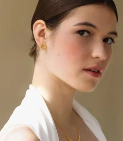 Kleine gouden oorbellen Stardust