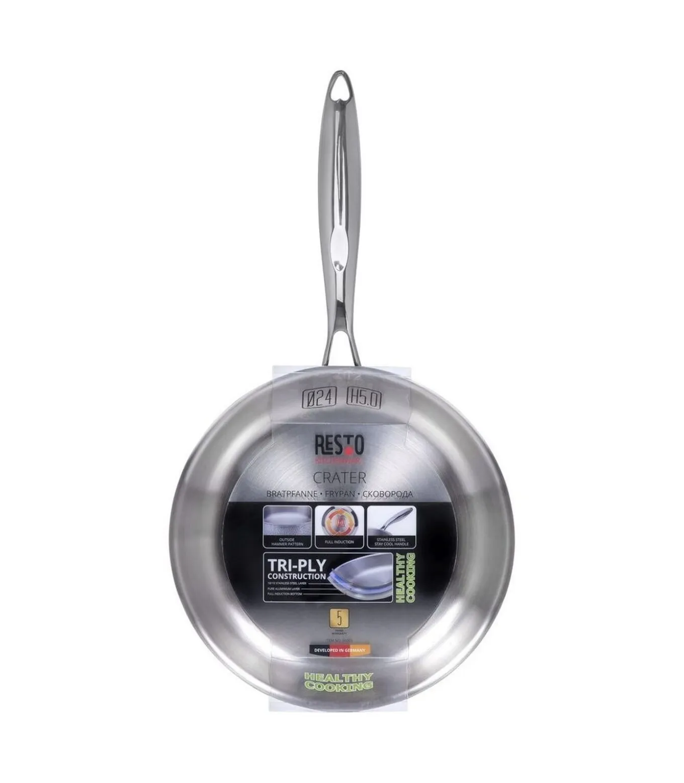 Koekenpan Crater - ø 24 cm - zonder anti-aanbaklaag