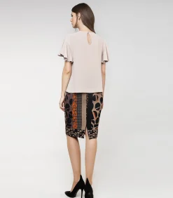 Kokerrok met print van Conquista