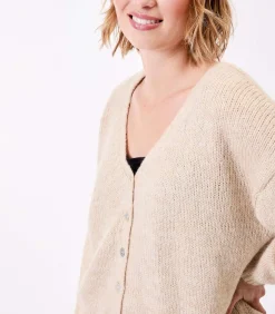 Korte effen gebreide vest APPACHE