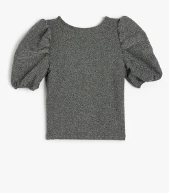 Korte mouw Ronde kraag Blouse