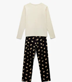 Koton Bear Printed Pajama Set