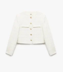 Koton Buttoned Tweed Jacket