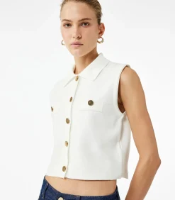 Koton Crew Neck Knit Vest