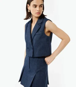 Koton Crop Blazer Vest