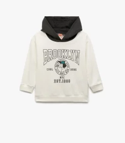 Koton Printed Hooded Sweatshirt