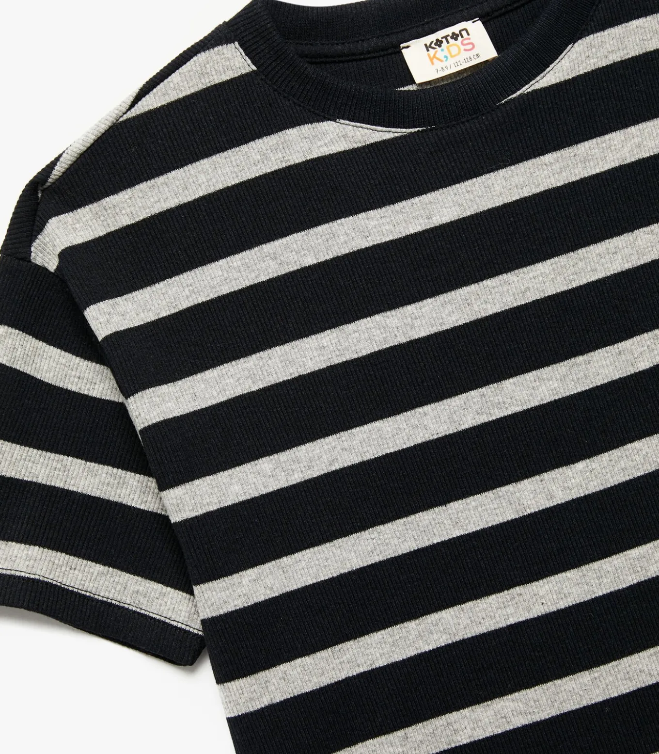 Koton Ribbed Striped T-Shirt