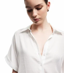 Koton Satin Oversize Shirt