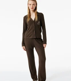 Koton Shirt Collar Pajama Set