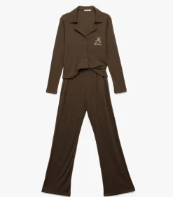 Koton Shirt Collar Pajama Set