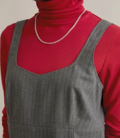 Krijtstreepjurk regular