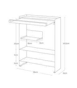 Kruidenrek - 3 niveaus - Tower - Wit