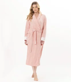 Kruislingse badjas van fluweel ESSENTIEL H67A