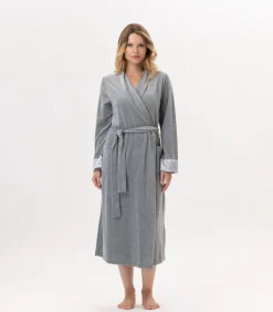 Kruislingse badjas van fluweel ESSENTIEL H67A