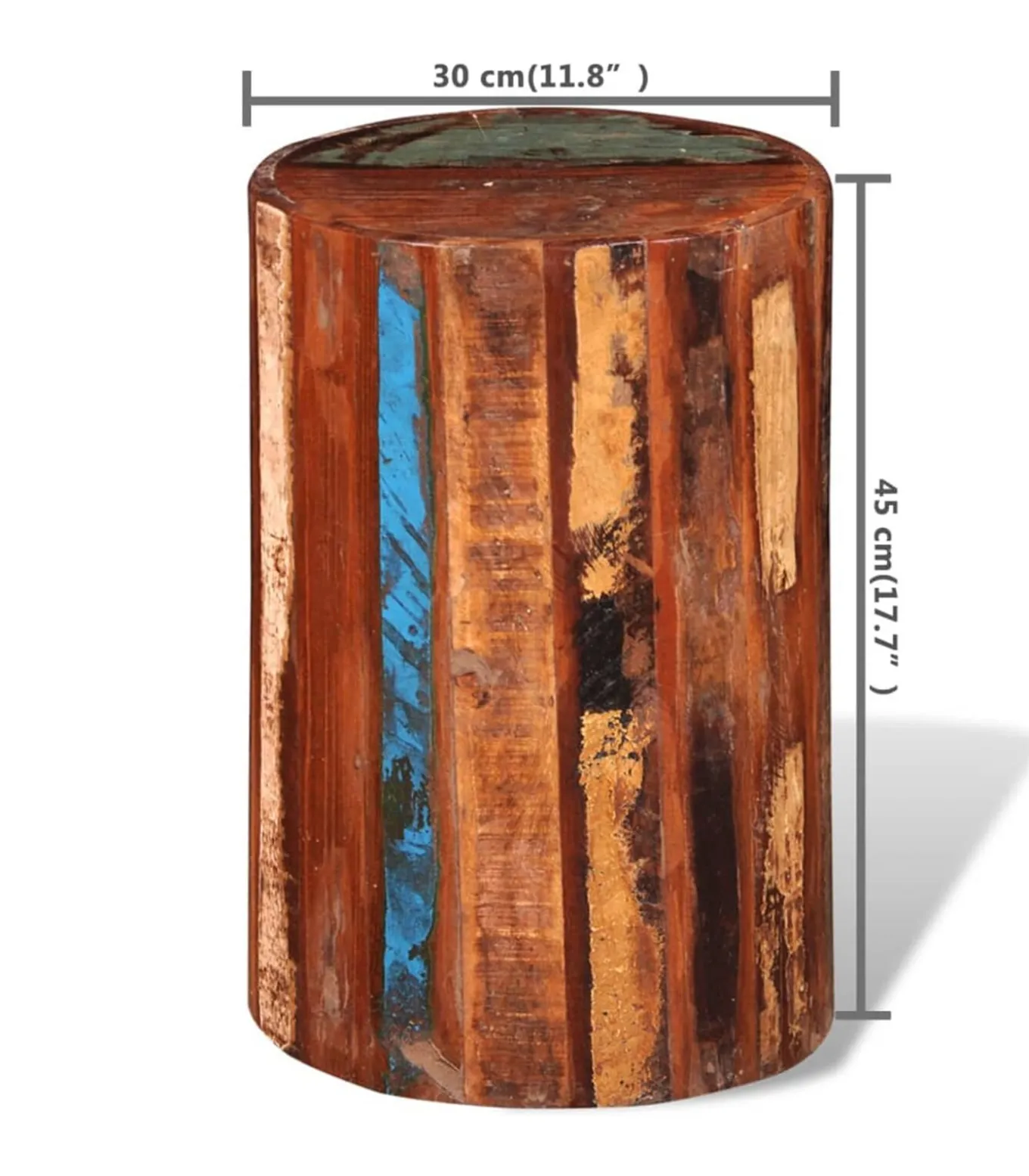 Kruk massief gerecycled hout