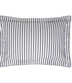 Kussensloop | 4 Continents - Blanc/Bleu