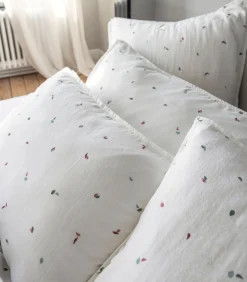 Kussensloop van mousseline katoen, DUIZEND EN EEN BLADEREN