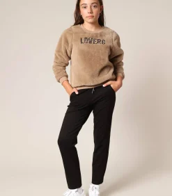 KYLERA - Sweatshirt van imitatiebont met "LOVERS"-borduursel