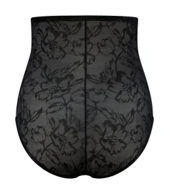 Lacy Slip Met Hoge Taille | Zwart Xxl