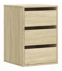 Ladekast 40x41x58 cm bewerkt hout sonoma eikenkleurig
