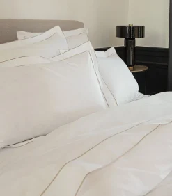 Laken | Louvre - Blanc/Sable