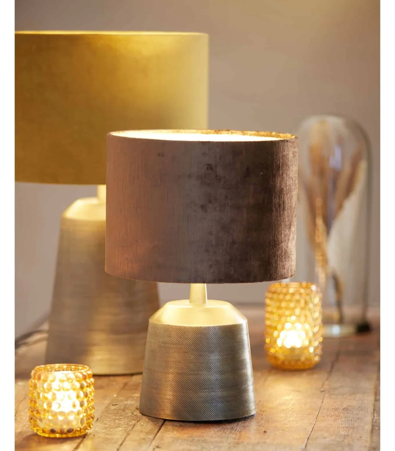 Lampenkap Gemstone - Bruin - 20x20x15cm