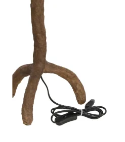 Lampvoet Guja - Donkerbruin - 20x20x57cm