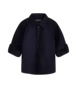 Langarm popeline blouse voor baby