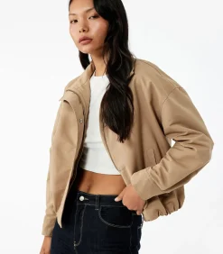 Lange Bomberjas Kraagdetails