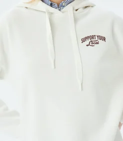 Lange Hoodie met Print en Capuchon