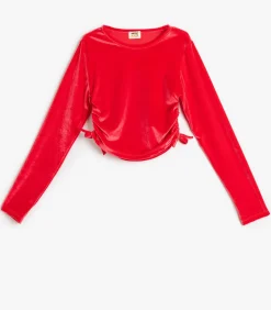 Lange mouw Ronde kraag Blouse