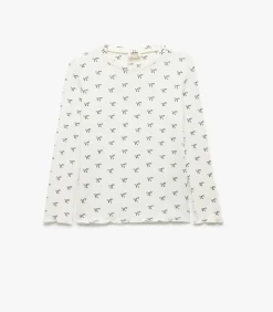 Lange Mouwen T-shirt Fiyonkpatroon