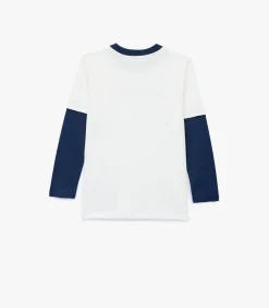 Lange Mouwen T-shirt Ronde Hals Katoen Bedrukt