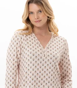 Lange nachthemd van modal katoen TEA TIME 111