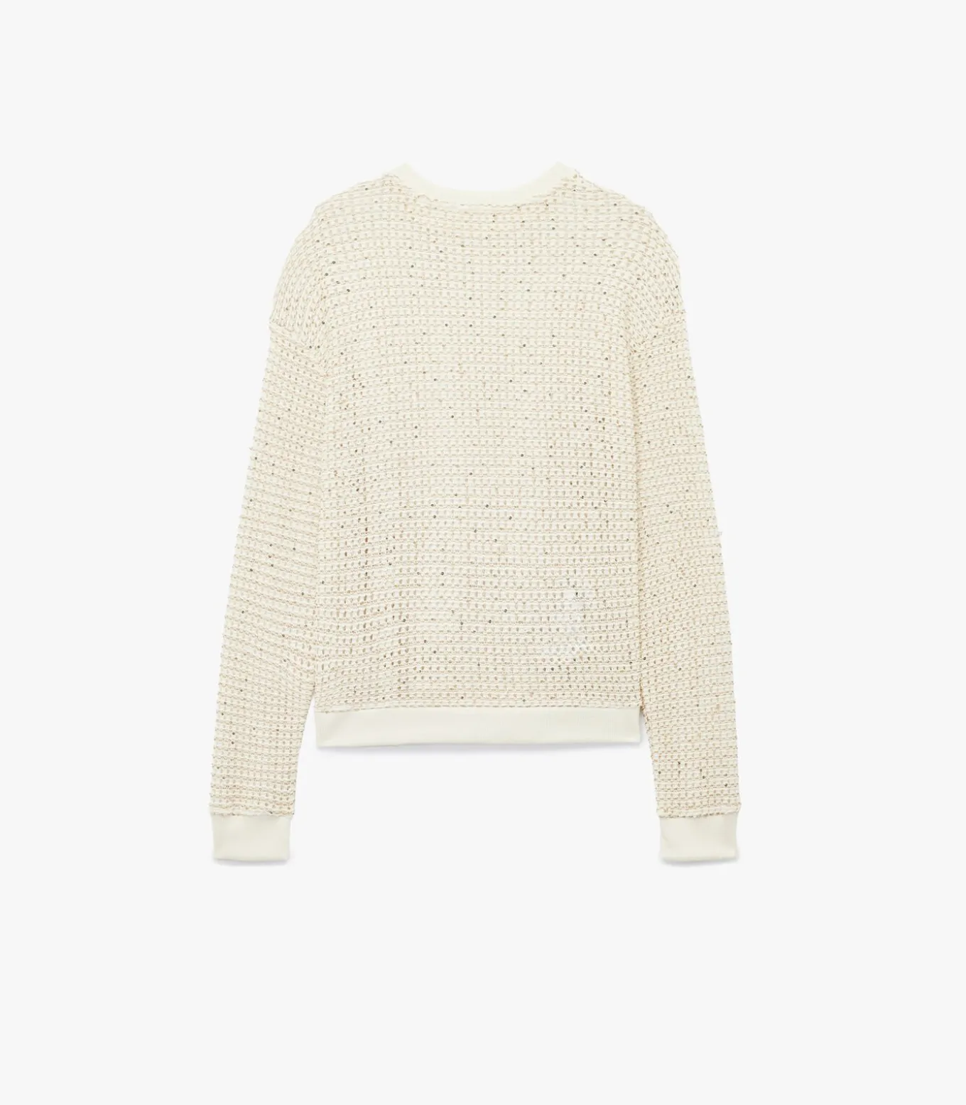 Lange Trui Ronde Hals Met Bontrand