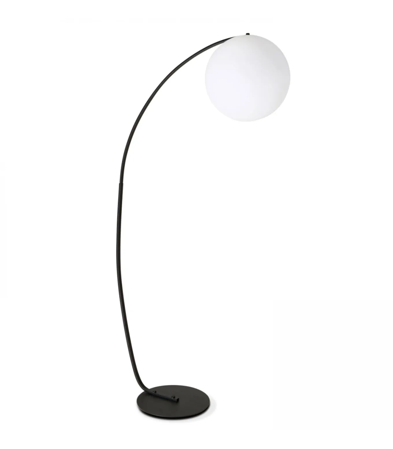 Lantaarnpaal boog zwart polyethyleen