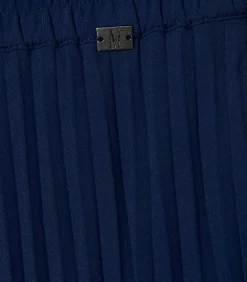 Lara Plisse Rok Navy