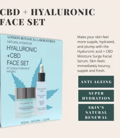 LBL- CBD + hyaluronzuur gezichtsset (serum + vochtinbrengende crème)
