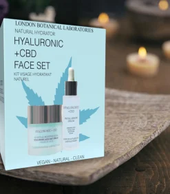 LBL- CBD + hyaluronzuur gezichtsset (serum + vochtinbrengende crème)