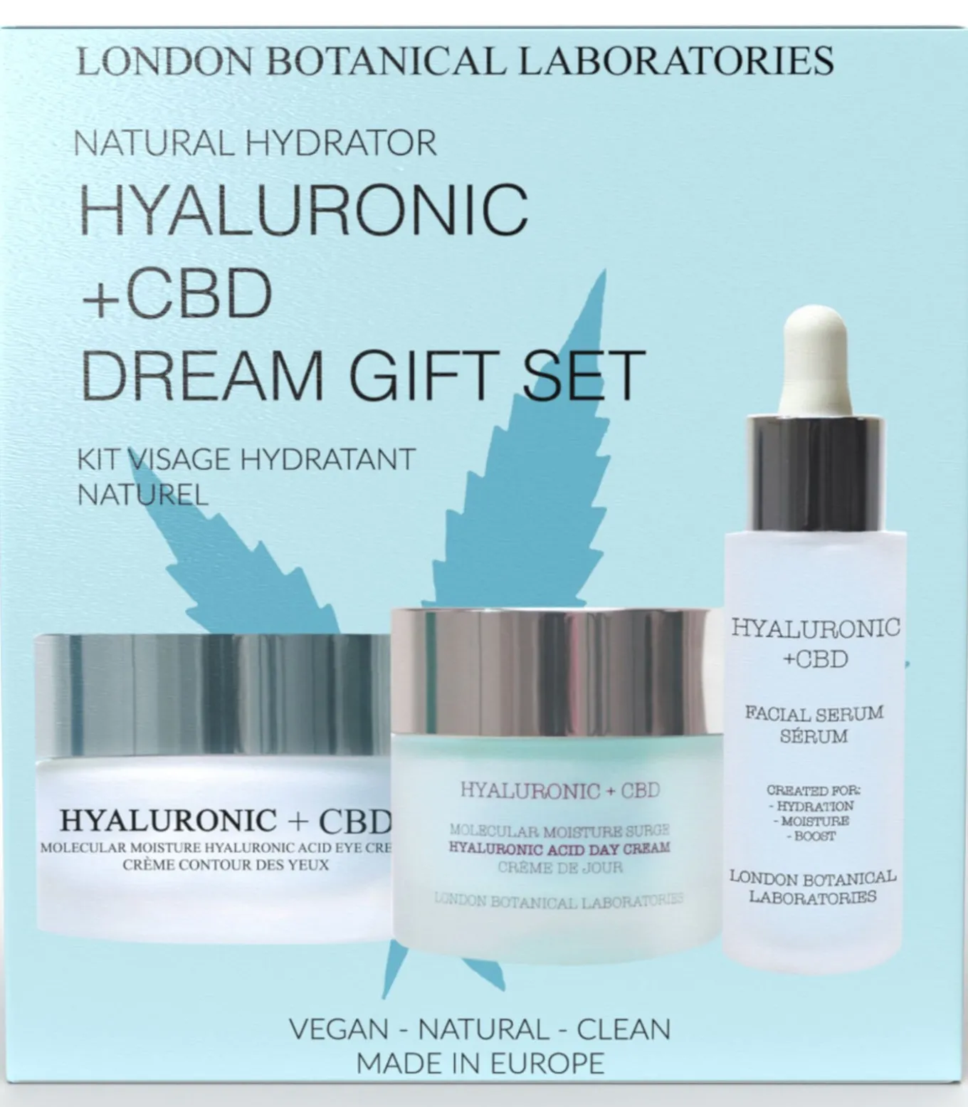 LBL- Hyaluronic + CBD Dream Gift Set (serum + vochtinbrengende crème + oog)