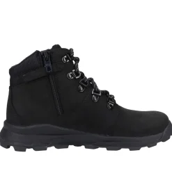 Leer/Textiel Enkellaarzen