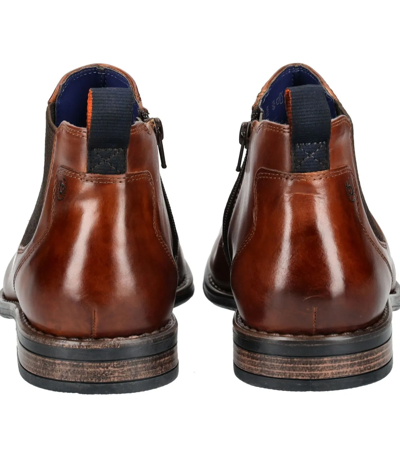 Leer/Textiel Enkellaarzen