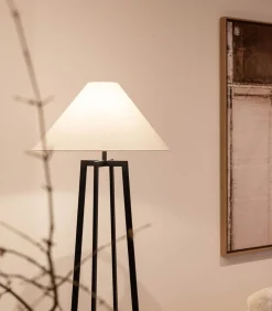 Leoni - Staande Lamp - Zwart & Wit