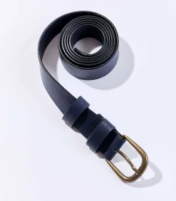 Leren ceintuur met metalen gesp MAZ