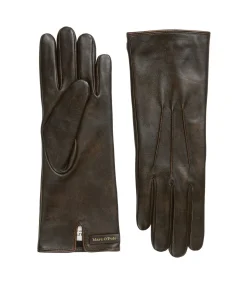 Leren vingerhandschoenen